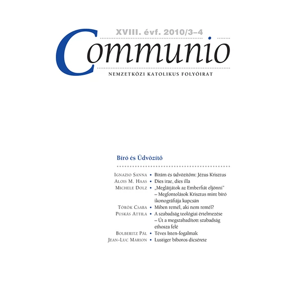 Communio 2010/3-4.