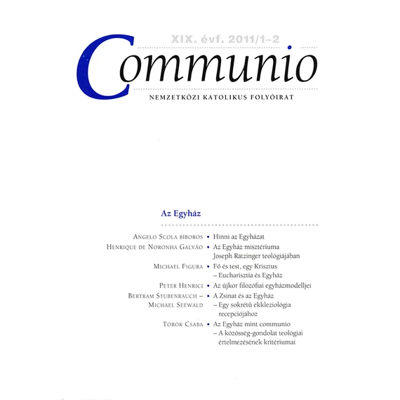 Communio 2011/1-2.