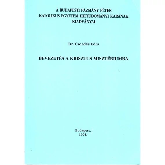 Bevezetés a Krisztus misztériumba
