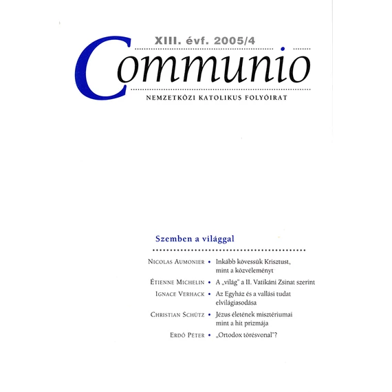 Communio 2005/4.