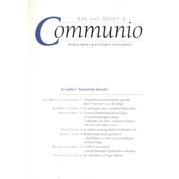Communio 2013/1-2.
