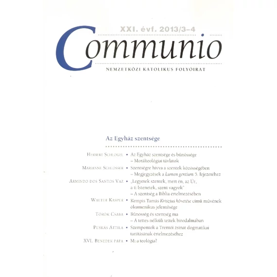Communio 2013/3-4.